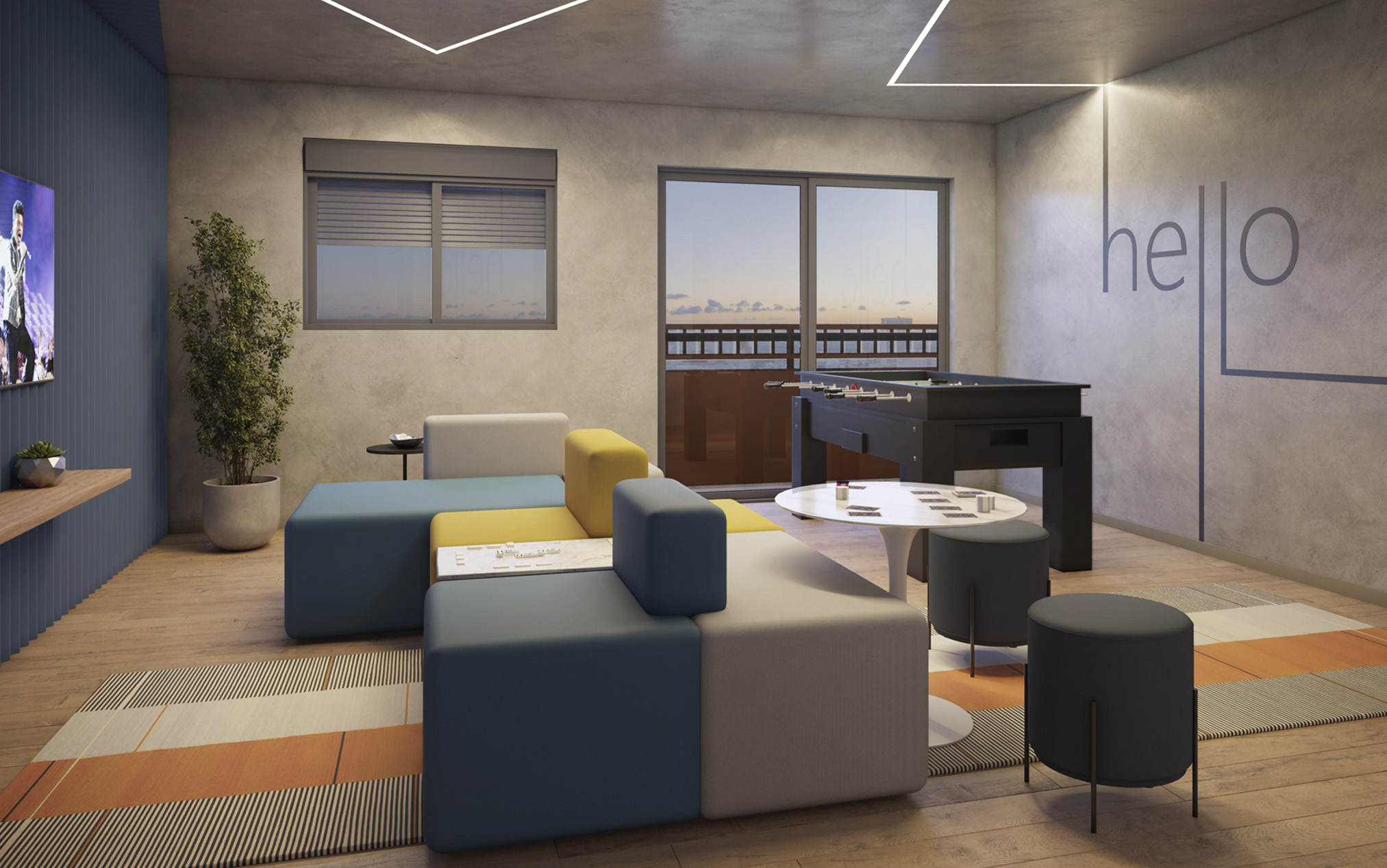 Salão de jogos - Imagem preliminar