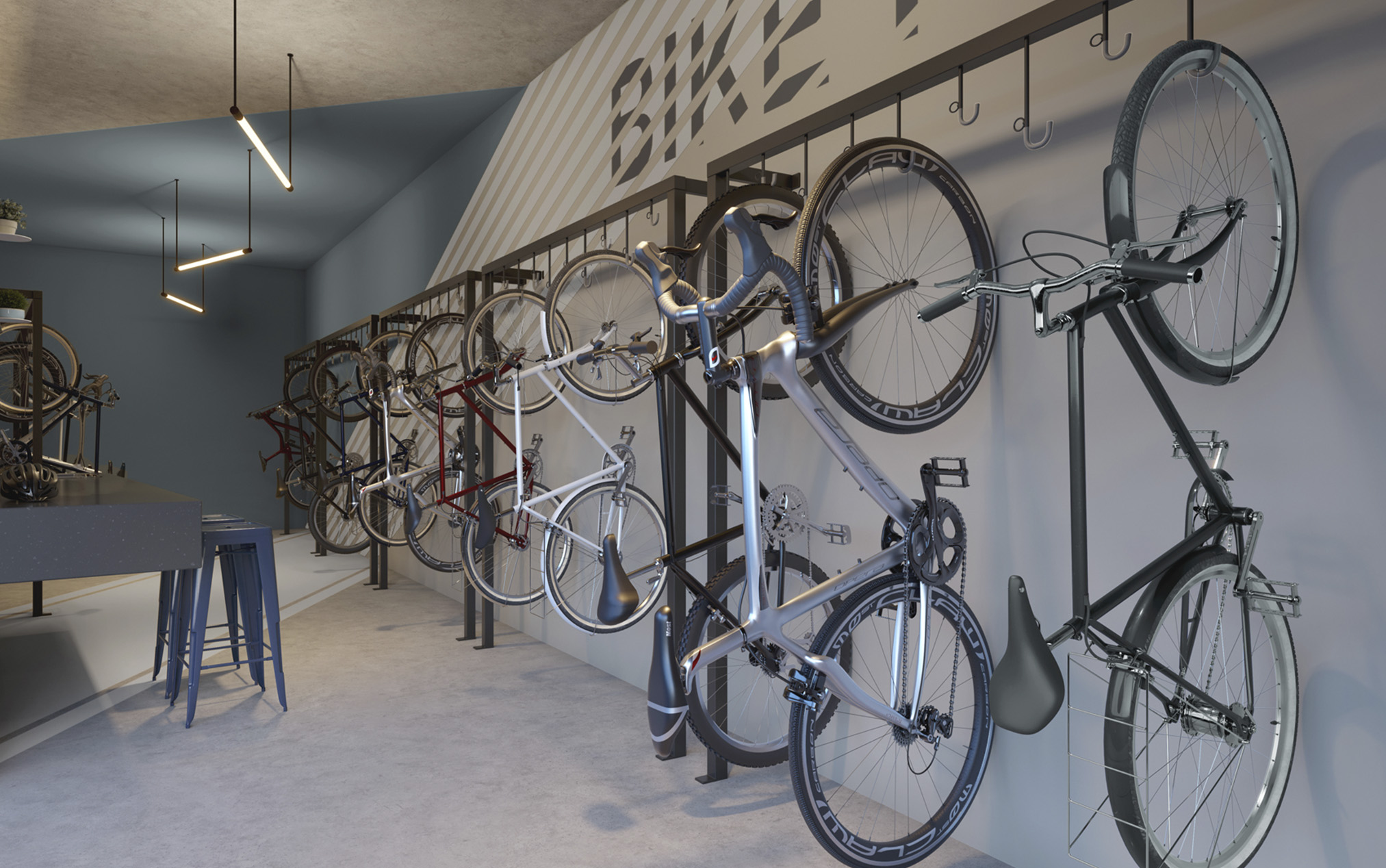 Bicicletário - Imagem preliminar