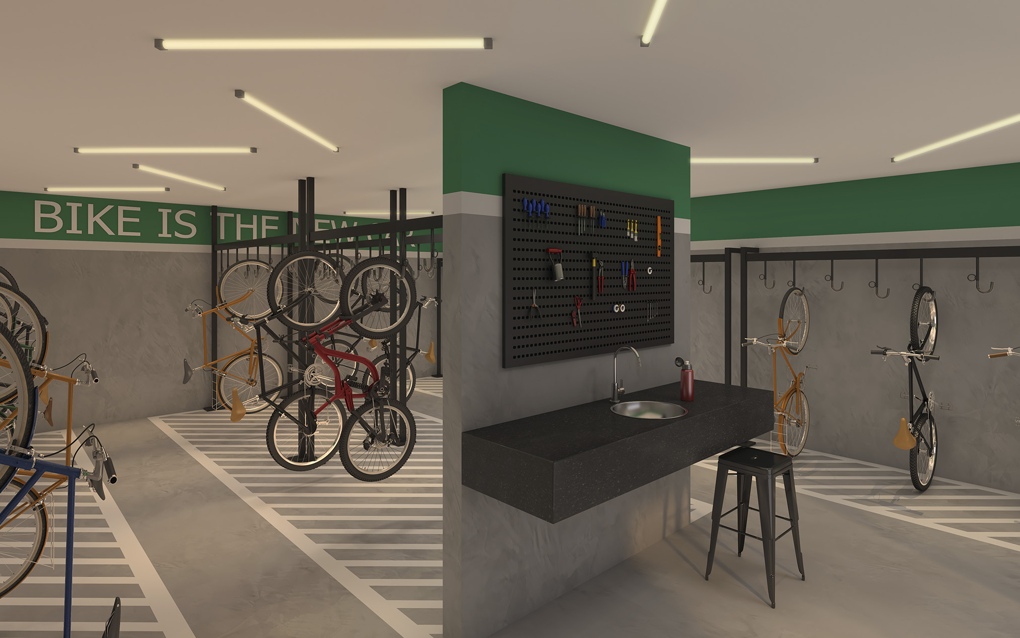 Bicicletário - Imagem preliminar