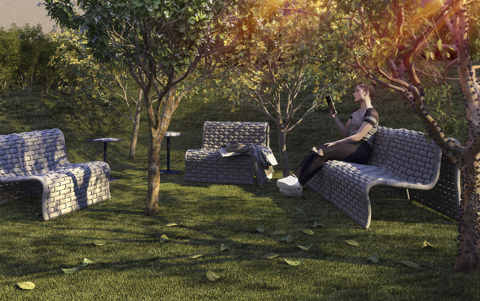 Praça de leitura - Imagem preliminar