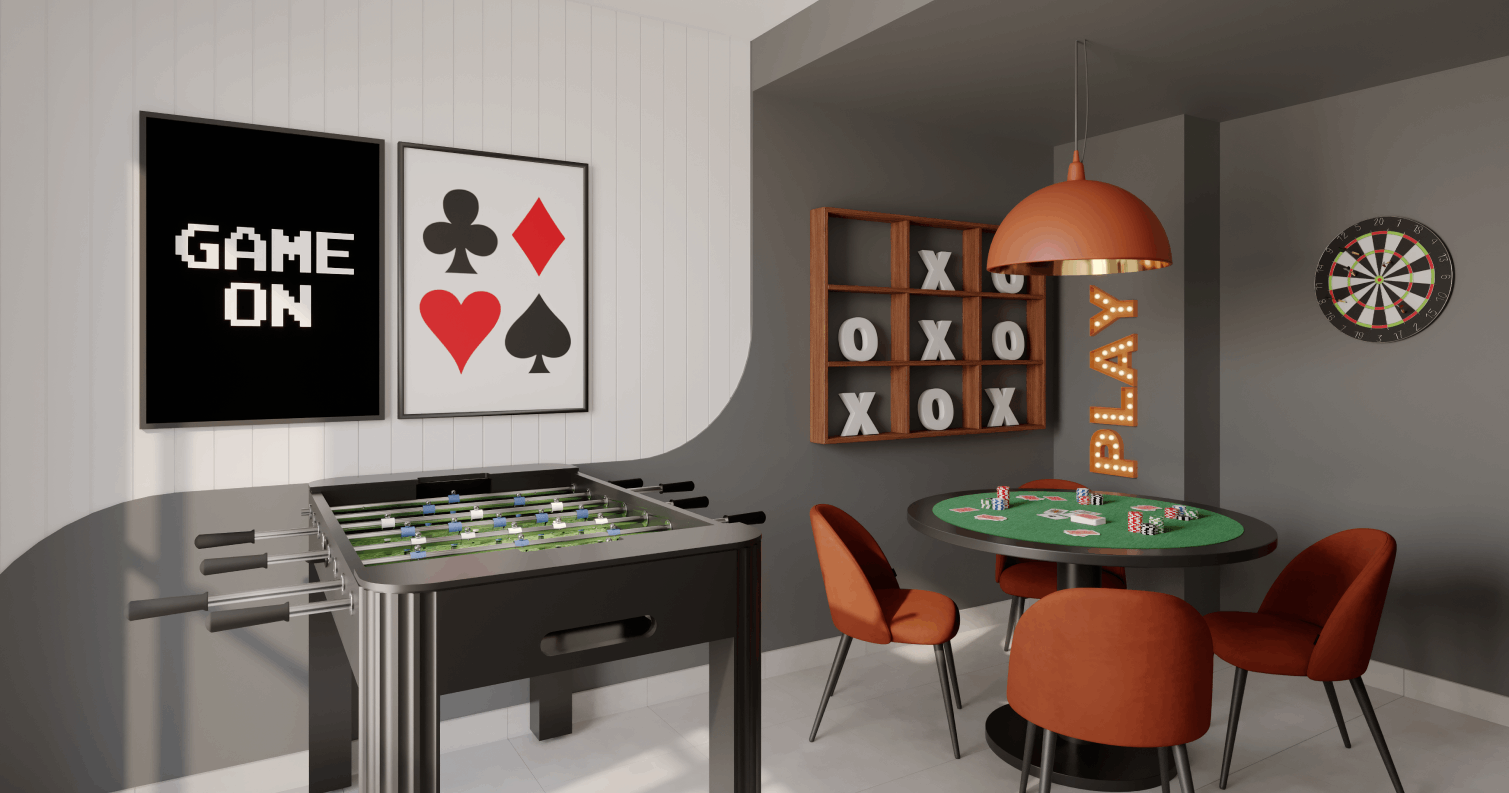 Salão de jogos - Imagem preliminar